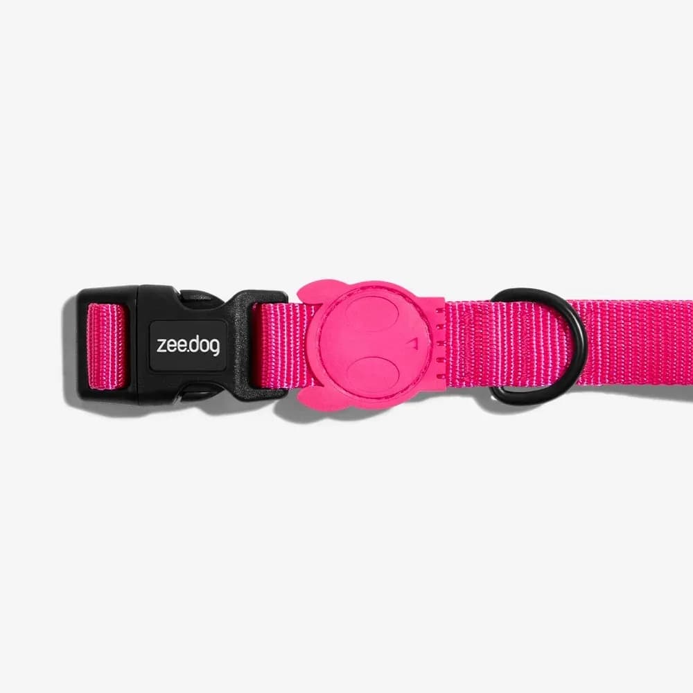 Zeedog Collar P/perro Solids Pink LED Large